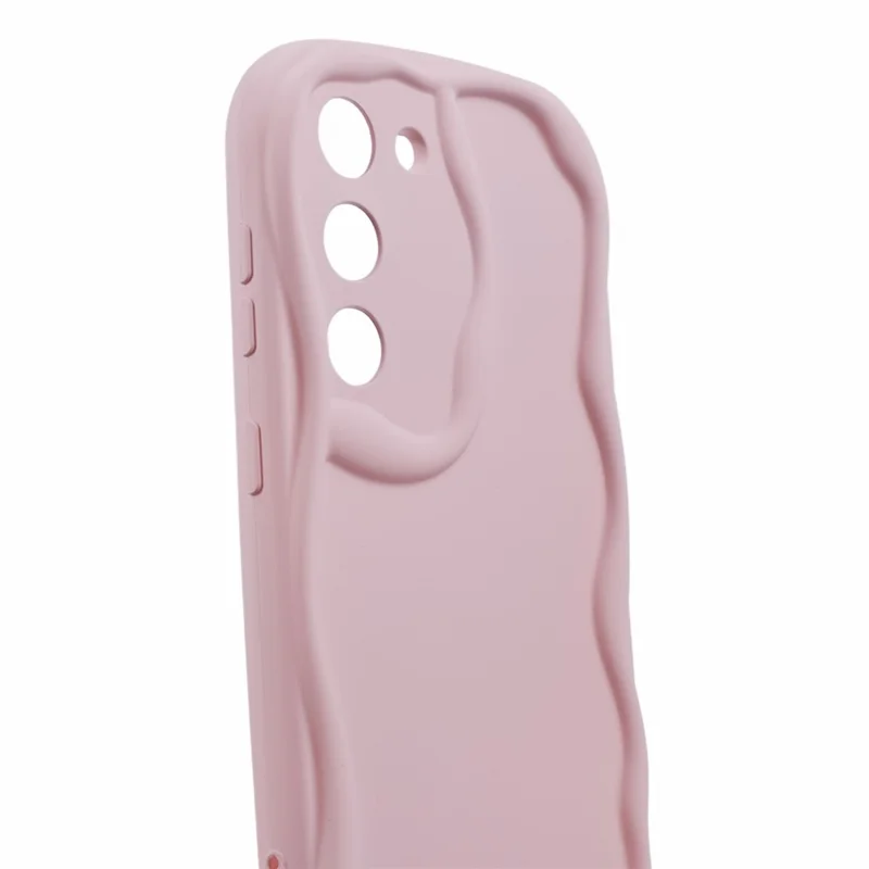 TPU Phone Cover for Samsung Galaxy S21 FE 5G Case Rubberized Slim-Fit Phone Shell - Pink
