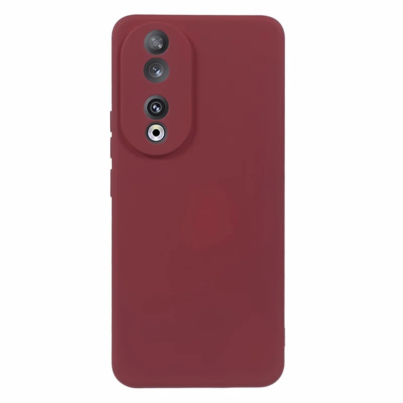For Honor 90 Case Rubberized TPU Cell Phone Cover - Wine Red