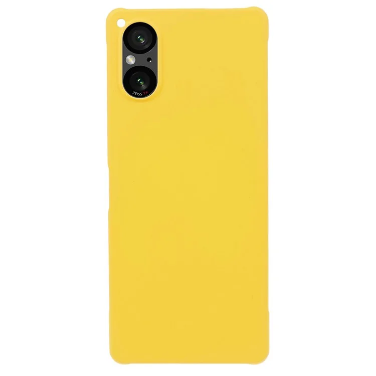 Para Sony Xperia 5 V Caja Antiarañazos Acrílico Móvil Cubierta de Teléfono - Amarillo