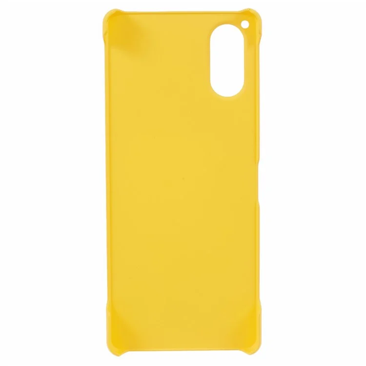 Para Sony Xperia 5 V Caja Antiarañazos Acrílico Móvil Cubierta de Teléfono - Amarillo