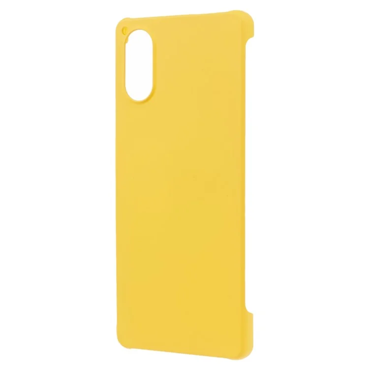 Para Sony Xperia 5 V Caja Antiarañazos Acrílico Móvil Cubierta de Teléfono - Amarillo