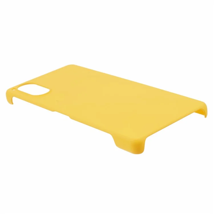 Para Sony Xperia 5 V Caja Antiarañazos Acrílico Móvil Cubierta de Teléfono - Amarillo