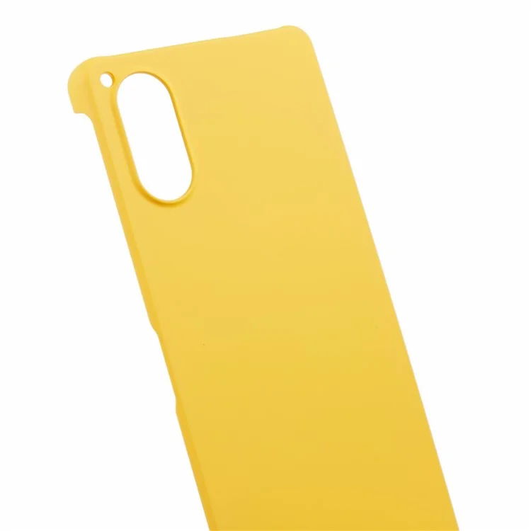 Para Sony Xperia 5 V Caja Antiarañazos Acrílico Móvil Cubierta de Teléfono - Amarillo