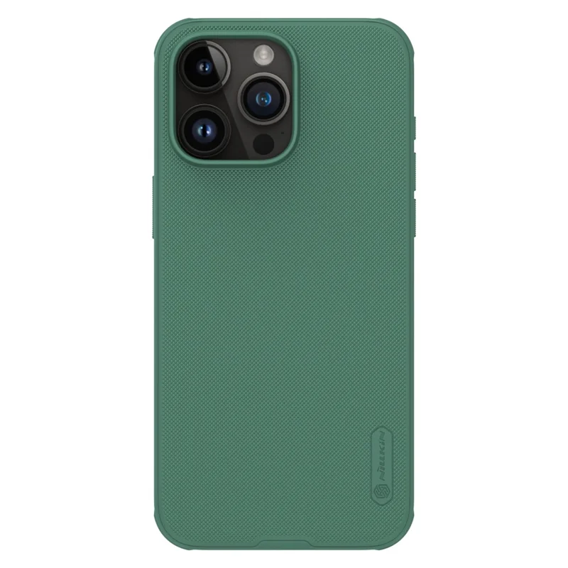 NILLKIN Frosted Shield Pro pour iPhone 15 Pro Coque de téléphone antichoc PC+TPU Compatible avec MagSafe - Vert