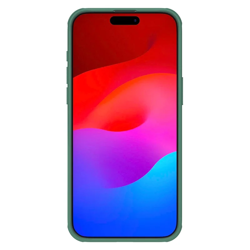 NILLKIN Frosted Shield Pro pour iPhone 15 Pro Coque de téléphone antichoc PC+TPU Compatible avec MagSafe - Vert