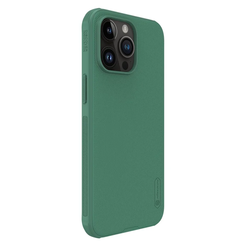 NILLKIN Frosted Shield Pro pour iPhone 15 Pro Coque de téléphone antichoc PC+TPU Compatible avec MagSafe - Vert