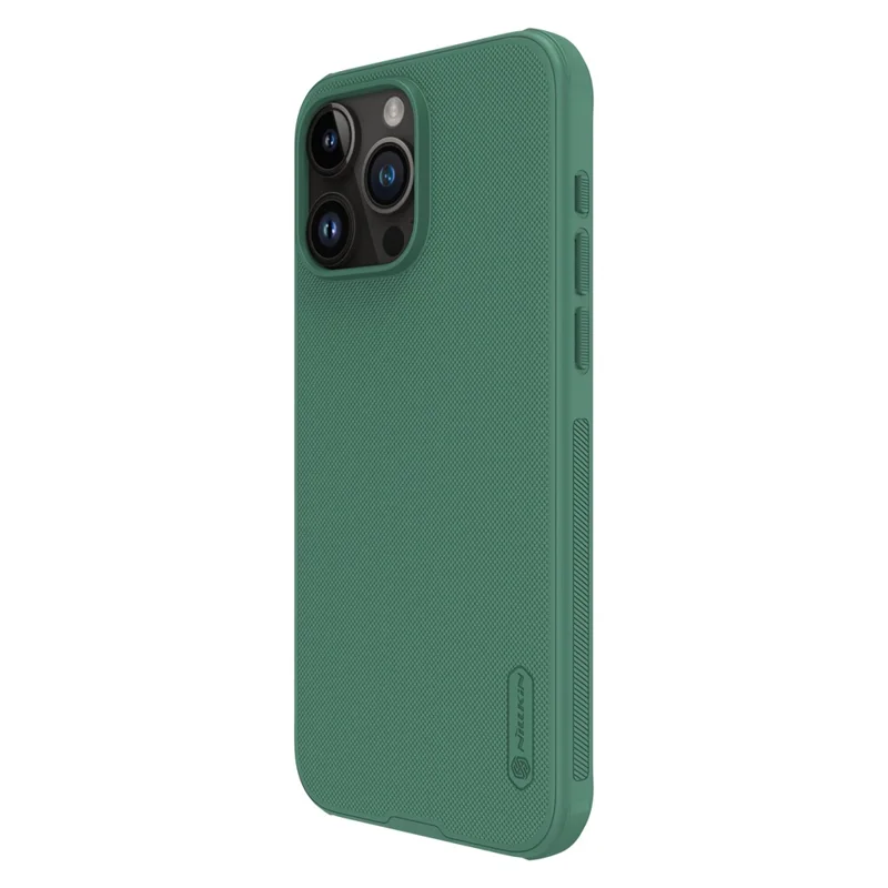 NILLKIN Frosted Shield Pro pour iPhone 15 Pro Coque de téléphone antichoc PC+TPU Compatible avec MagSafe - Vert