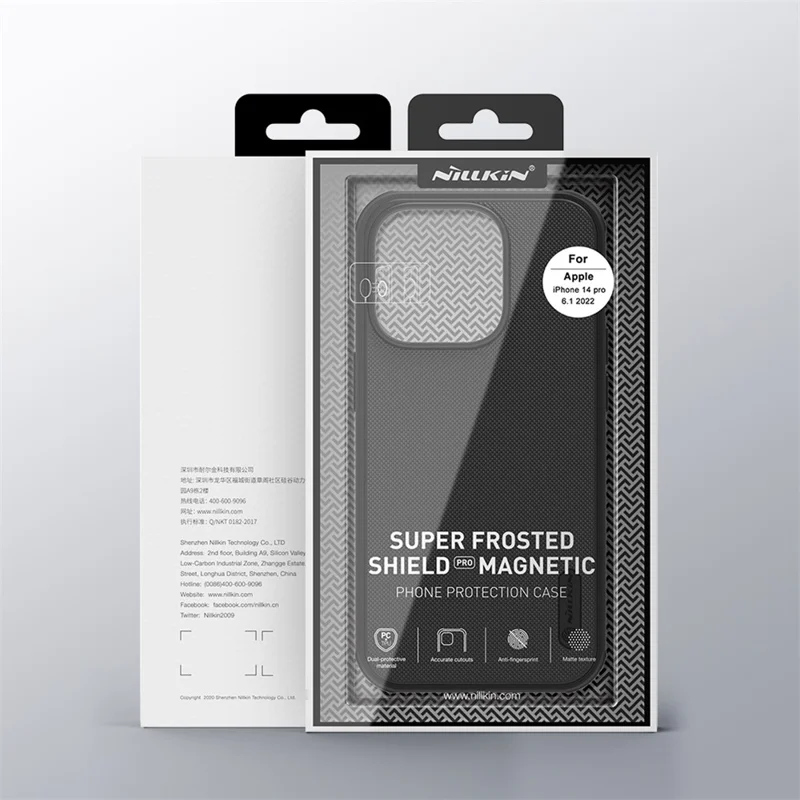 NILLKIN Frosted Shield Pro pour iPhone 15 Pro Coque de téléphone antichoc PC+TPU Compatible avec MagSafe - Vert