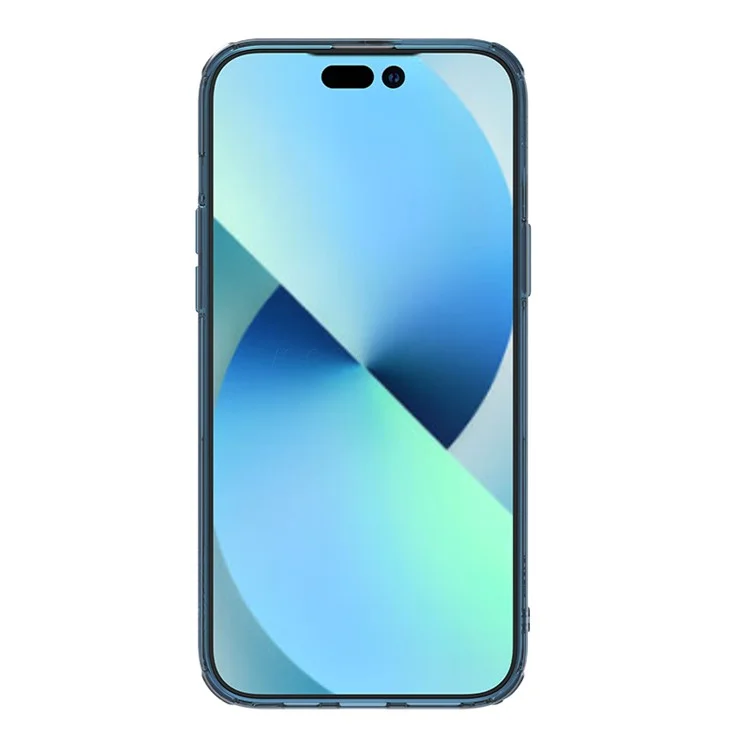 NILLKIN Nature Pro Series for iPhone 15 PC+TPU Clear Phone Case Magnetic Cover Compatible with MagSafe - Blue