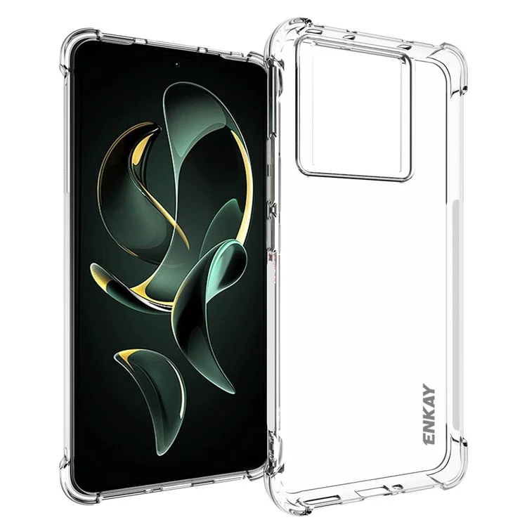 ENKAY HAT PRINCE Anti-Slip Phone Cover for Xiaomi 13T / 13T Pro HD Clear TPU Mobile Phone Case Shell