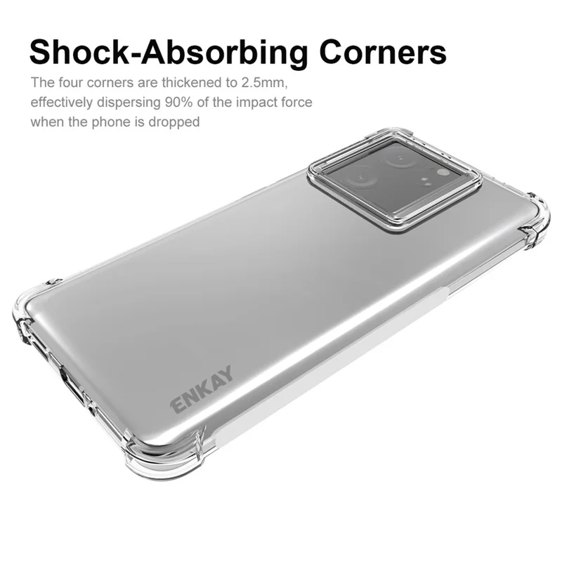 ENKAY HAT PRINCE Anti-Slip Phone Cover for Xiaomi 13T / 13T Pro HD Clear TPU Mobile Phone Case Shell