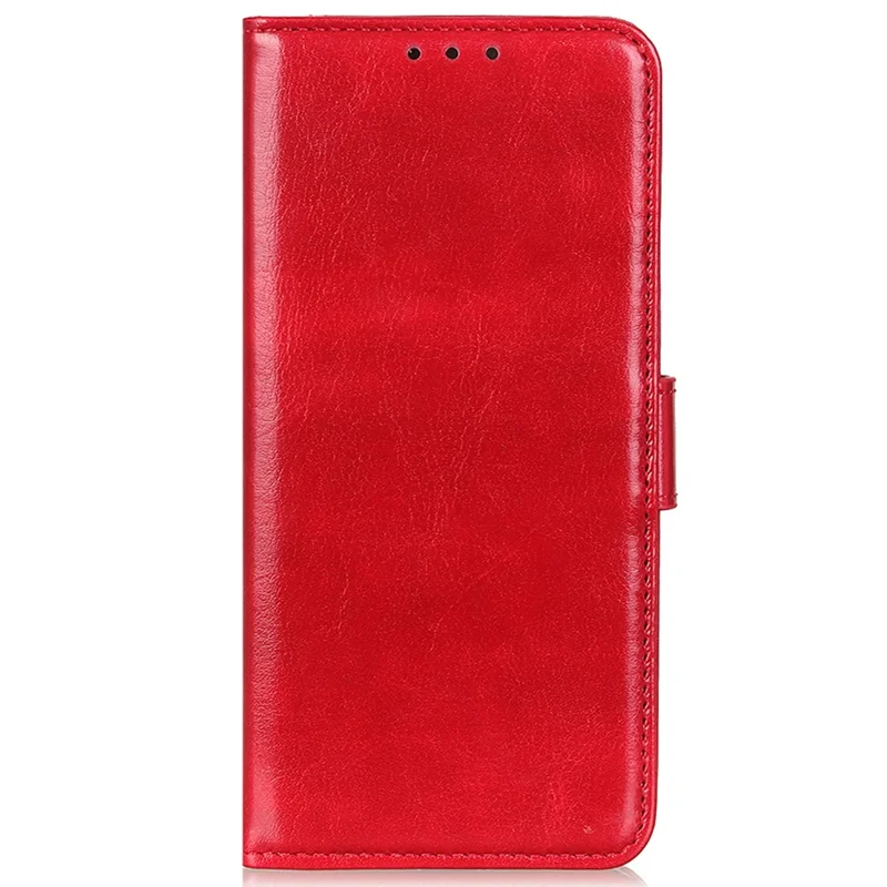 For Huawei Mate 60 PU Leather Wallet Phone Case Crazy Horse Texture Stand Cover - Red