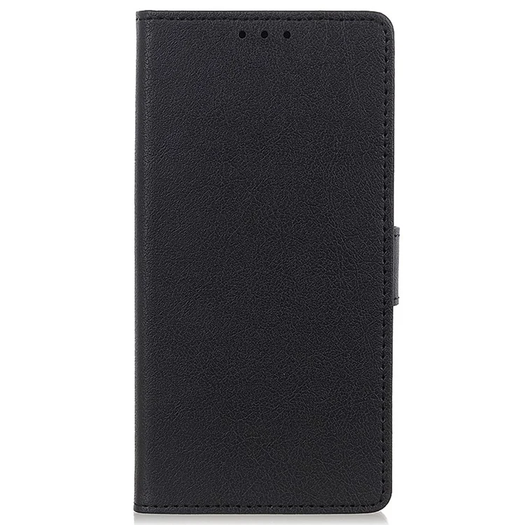 Para Huawei Mate 60 Teléfono Móvil Anti-caída Carcasa Texturizada de Cuero de PU con Soporte - Negro
