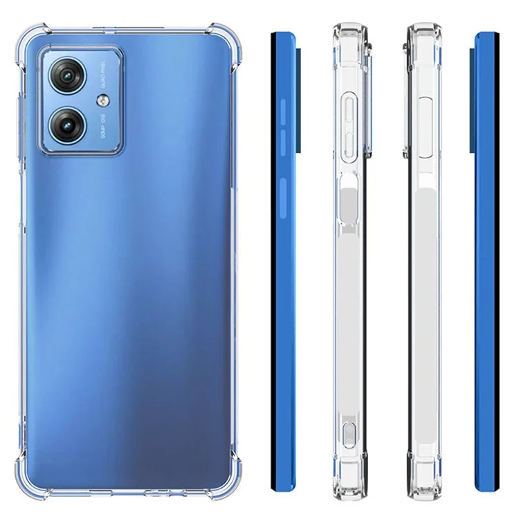 Capa Transparente para Motorola Moto G54 5G, Capa de TPU Macia e Fina Anti-deslizante para Smartphone