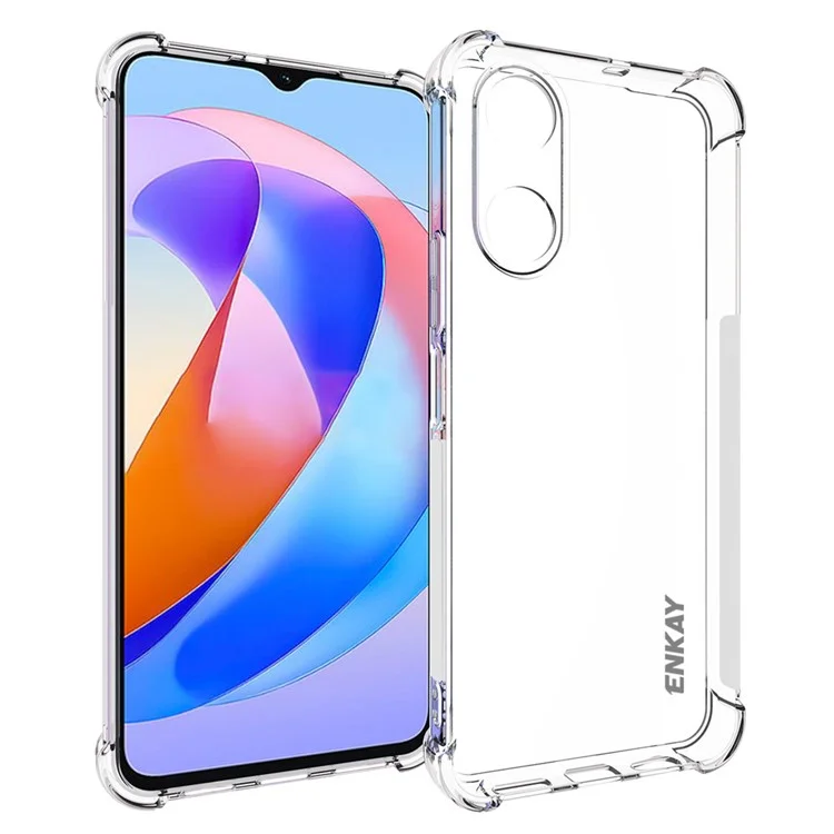 ENKAY HAT PRINCE Для Honor Play 40 / 40C 5G Супер прозрачный TPU чехол для телефона с противоскользящей полоской по краям