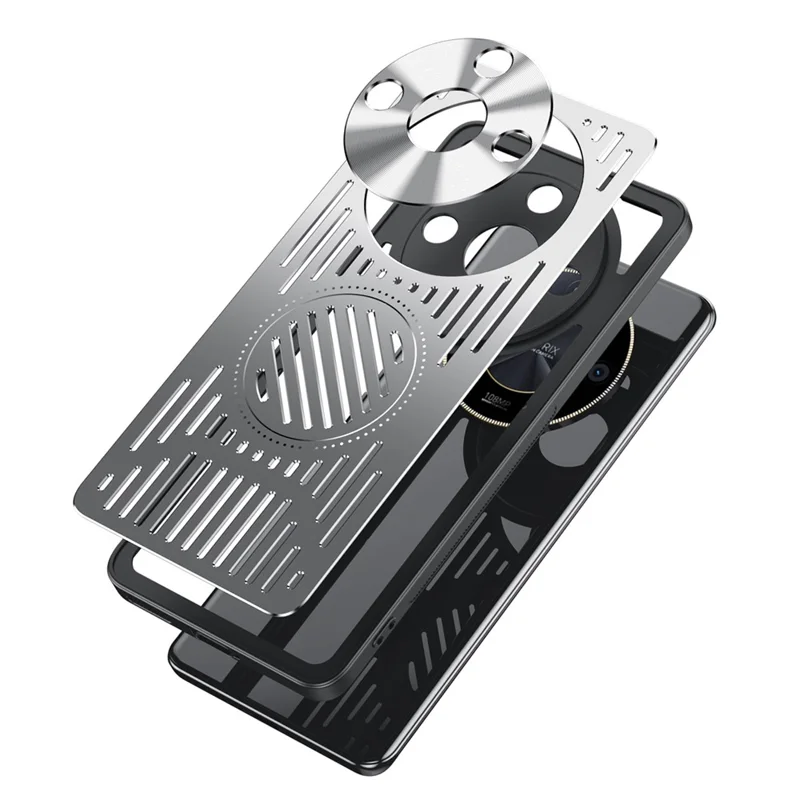 Coque de téléphone For Honor X50 Hollow Heat Dissipation - Argent