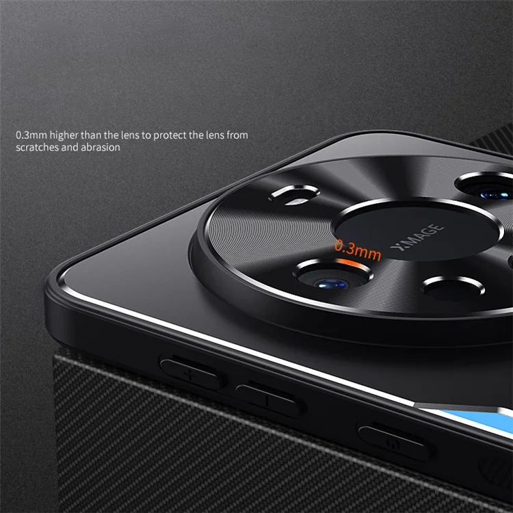 Для Huawei Mate 60 TPU + алюминиевый сплав чехол для телефона Fall Protection Cellphone Back Cover - Blue