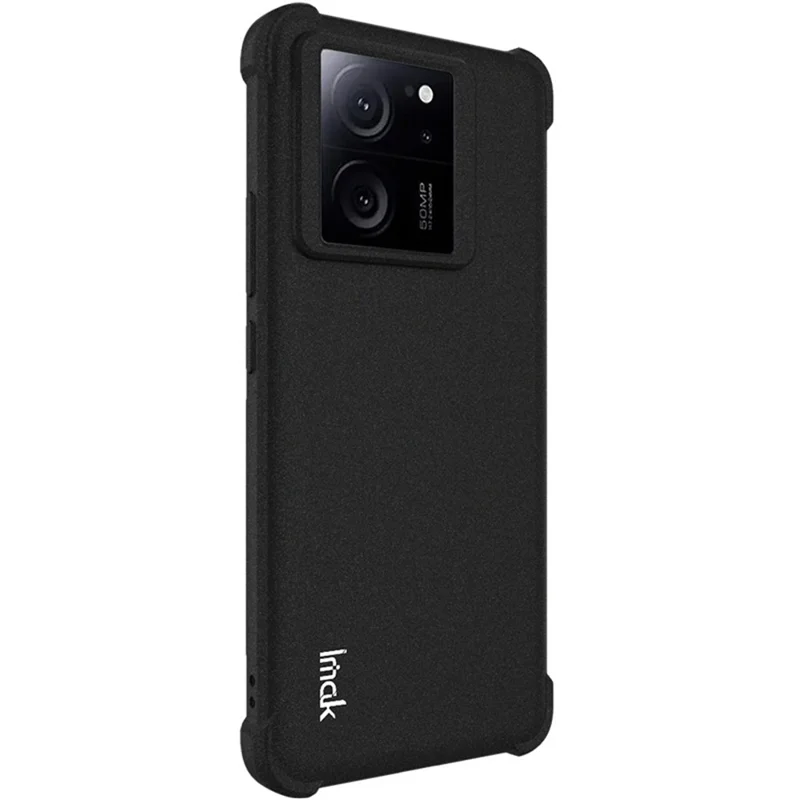 IMAK For Xiaomi 13T / 13T Pro Matte Phone Case Shock-absorbing Airbag TPU Phone Cover - Black