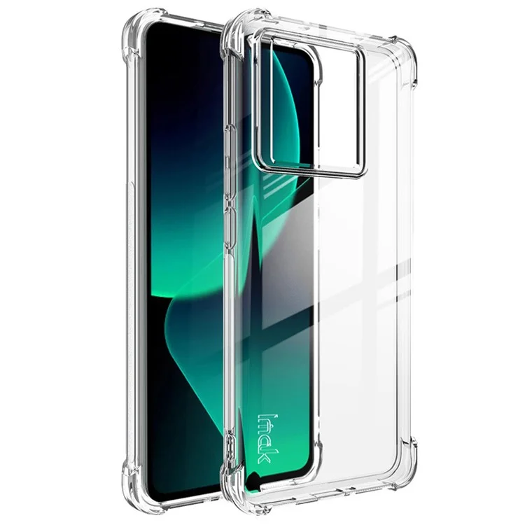 IMAK Für Xiaomi 13T / 13T Pro Airbag Corner Drop Protection Handyhülle Transparent TPU Cover - Transparent