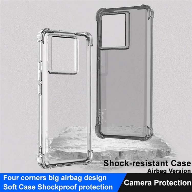 IMAK Für Xiaomi 13T / 13T Pro Airbag Corner Drop Protection Handyhülle Transparent TPU Cover - Transparent