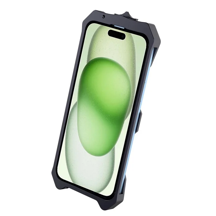 Custodia protettiva in lega di alluminio anti-collisione per iPhone 15 Plus, anti-graffio