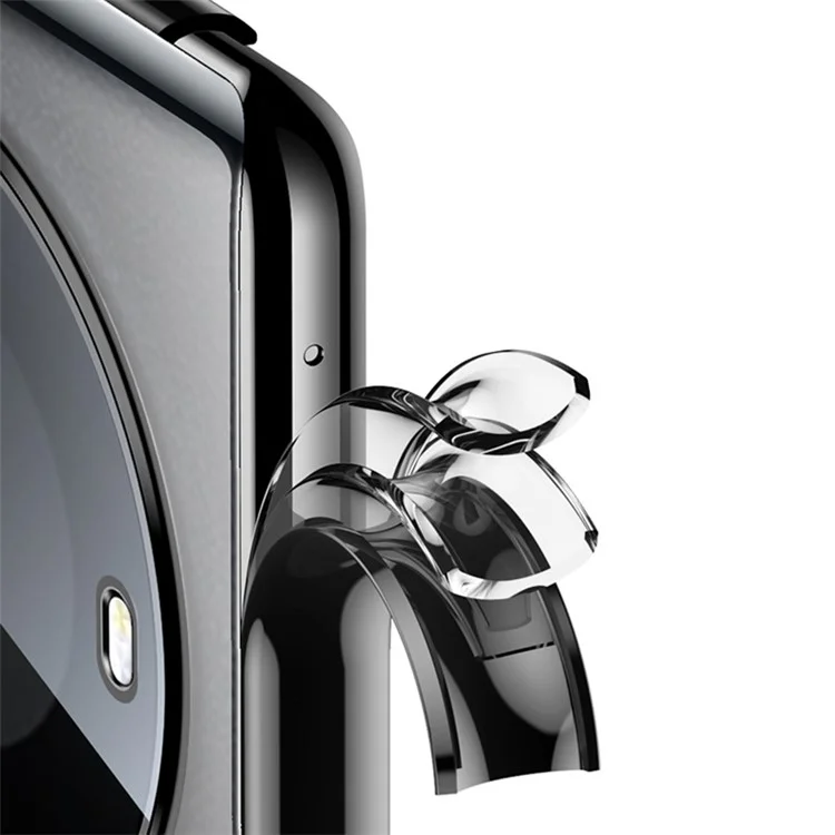 SULADA Per Huawei Mate 60 Custodia Protettiva Trasparente Bordo Dritto Copertura TPU Elettrolitica - Nero