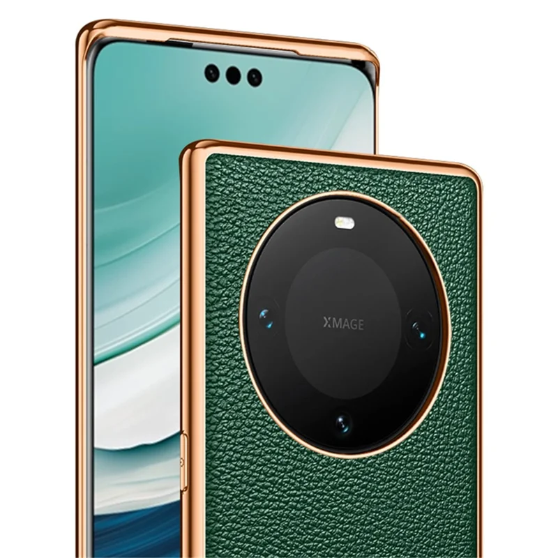 SULADA For Huawei Mate 60 Pro+ / 60 Pro Litchi Texture Phone Cover PU Leather+PC+TPU Anti-drop Case - Brown