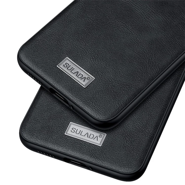 SULADA Per Huawei Mate 60 Custodia Telefonica in PU Pelle+TPU+PC Anti-graffio - Nero