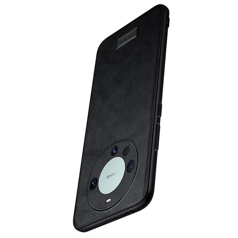 SULADA Per Huawei Mate 60 Custodia Telefonica in PU Pelle+TPU+PC Anti-graffio - Nero