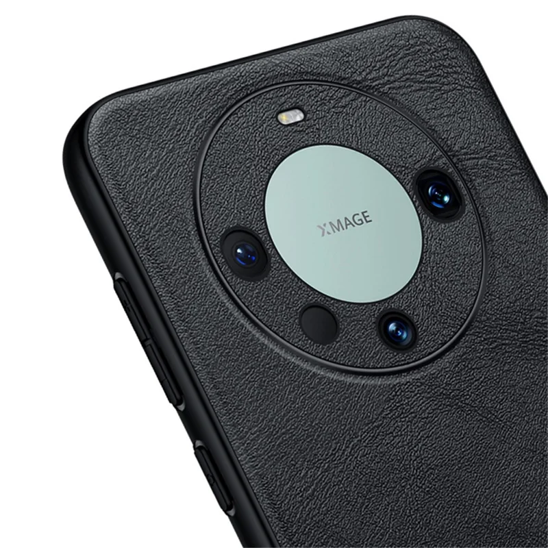 SULADA Per Huawei Mate 60 Custodia Telefonica in PU Pelle+TPU+PC Anti-graffio - Nero