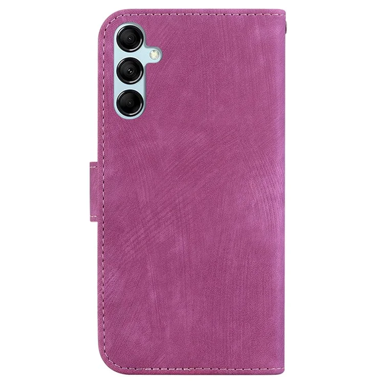 Für Samsung Galaxy M34 5G / F34 5G Wallet Stand Ledertasche Mit Süßem Tiger-Aufdruck Handyhülle - Rose