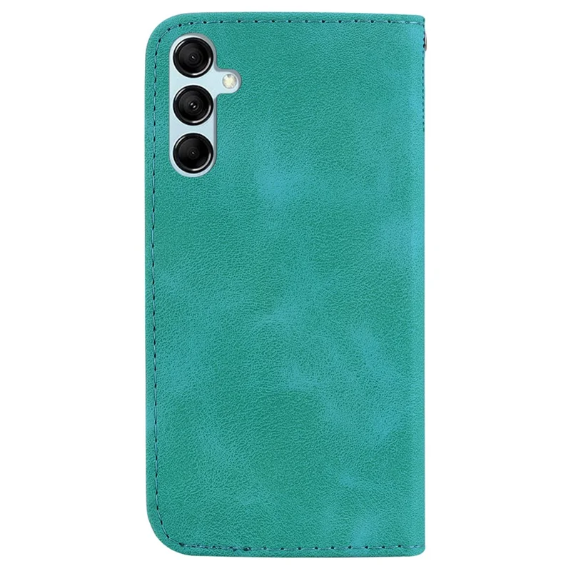 For Samsung Galaxy M34 5G / F34 5G Phone Leather Case 7-Shape Imprinted Wallet Stand Cover - Green