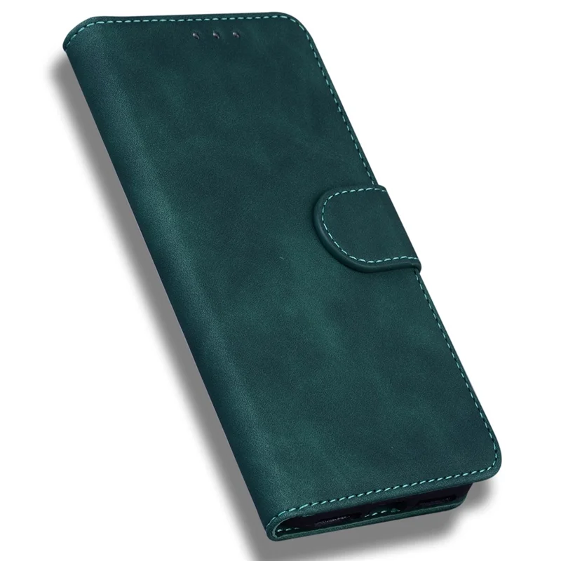For Samsung Galaxy M34 5G / F34 5G Solid Color Wallet Phone Case PU Leather Stand Cover - Green
