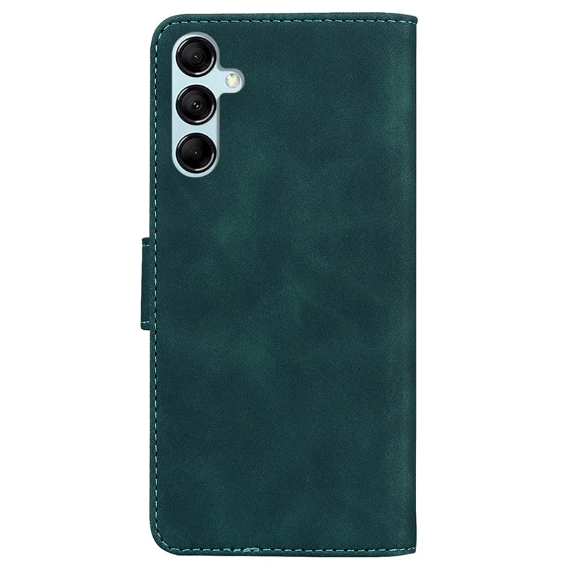 For Samsung Galaxy M34 5G / F34 5G Solid Color Wallet Phone Case PU Leather Stand Cover - Green