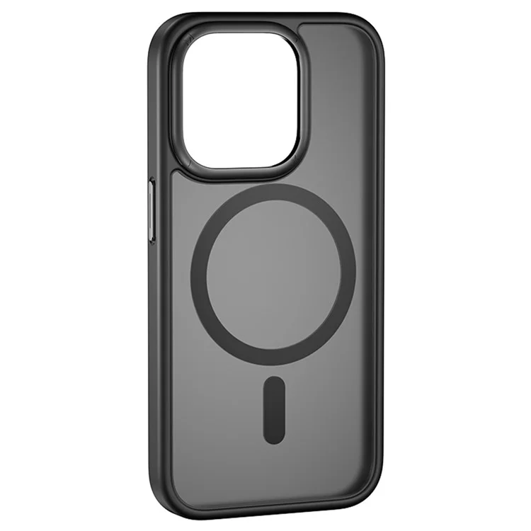 MOMAX For iPhone 15 Plus Case Compatible with Magsafe Magnetic Matte Phone Cover - Black