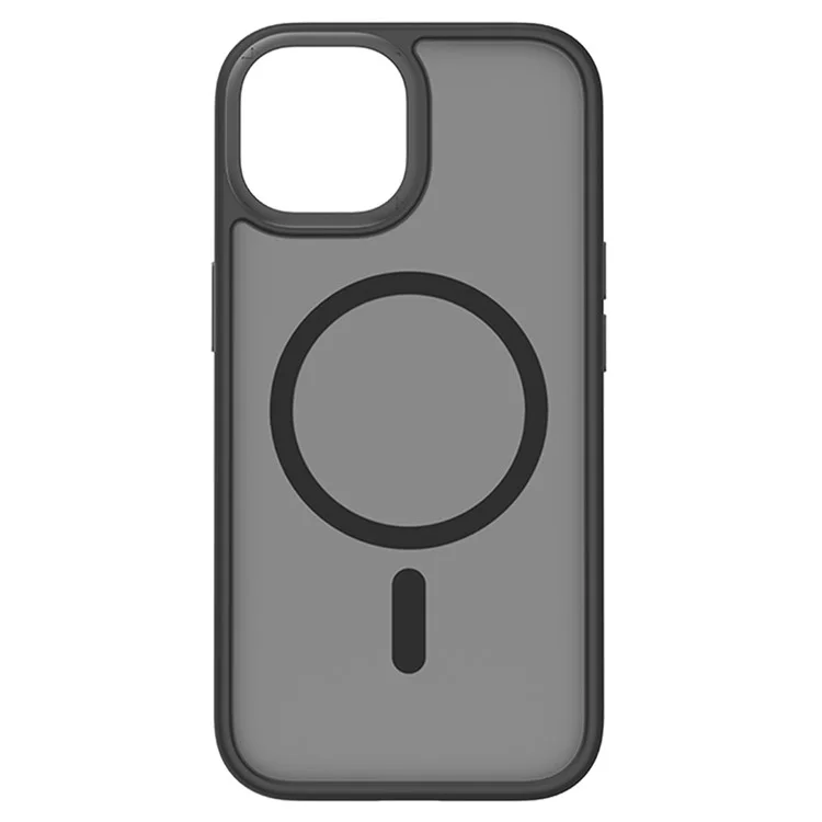 MOMAX For iPhone 15 Pro Case Compatible with Magsafe Protective PC + TPU Matte Phone Cover - Black