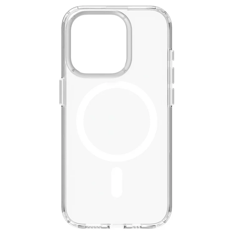 MOMAX For iPhone 15 Plus Case Compatible with Magsafe Clear PC+TPU Magnetic Phone Cover