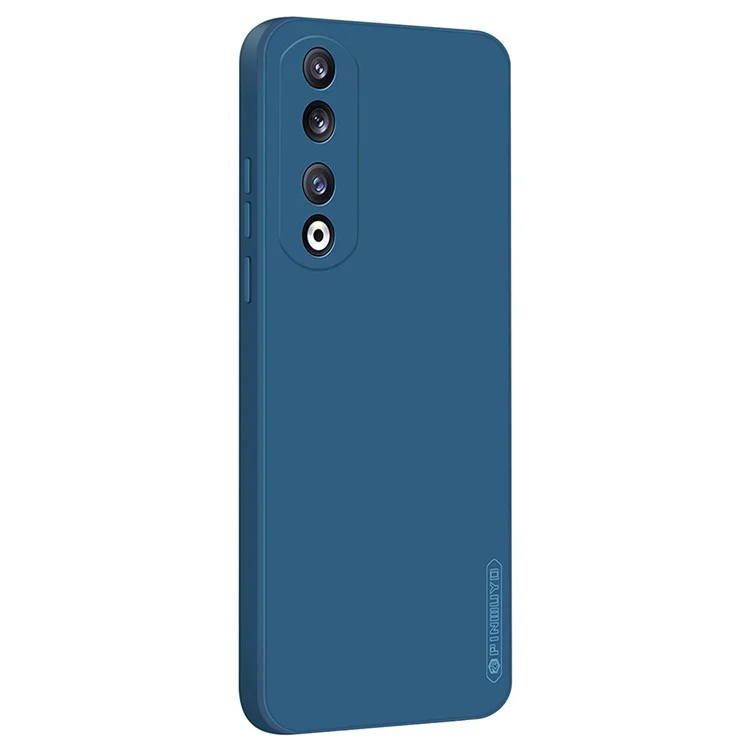 PINWUYO JK Touching Series para Honor 90 Case Precise Cutout Mobile Phone TPU Cover - Azul Marino