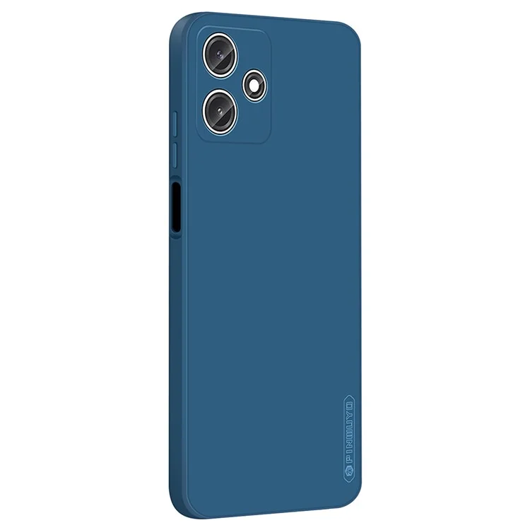 PINWUYO JK Série de Toque para Xiaomi Redmi 12 5G (Global) / Redmi Note 12R 5G / Poco M6 Pro 5G Capa de Telefone Capa de TPU Macio - Azul Marinho