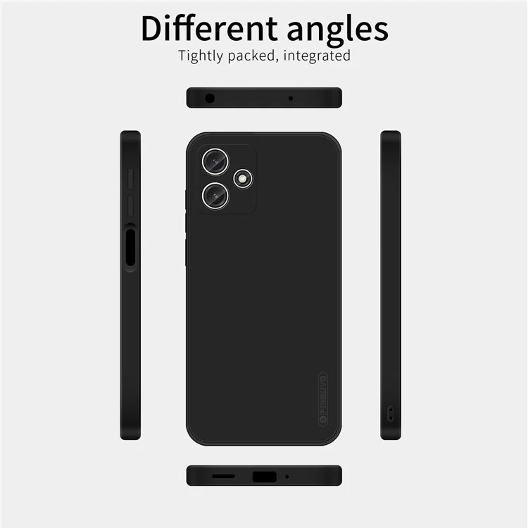 PINWUYO JK Série de Toque para Xiaomi Redmi 12 5G (Global) / Redmi Note 12R 5G / Poco M6 Pro 5G Capa de Telefone Capa de TPU Macio - Azul Marinho