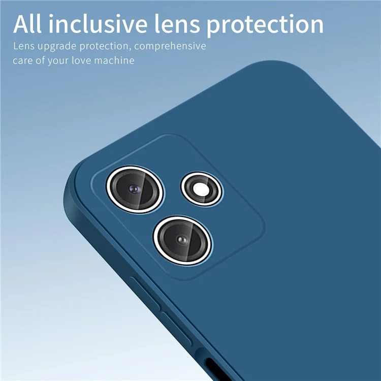 PINWUYO JK Série de Toque para Xiaomi Redmi 12 5G (Global) / Redmi Note 12R 5G / Poco M6 Pro 5G Capa de Telefone Capa de TPU Macio - Azul Marinho