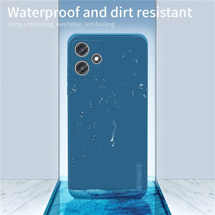 PINWUYO JK Série de Toque para Xiaomi Redmi 12 5G (Global) / Redmi Note 12R 5G / Poco M6 Pro 5G Capa de Telefone Capa de TPU Macio - Azul Marinho