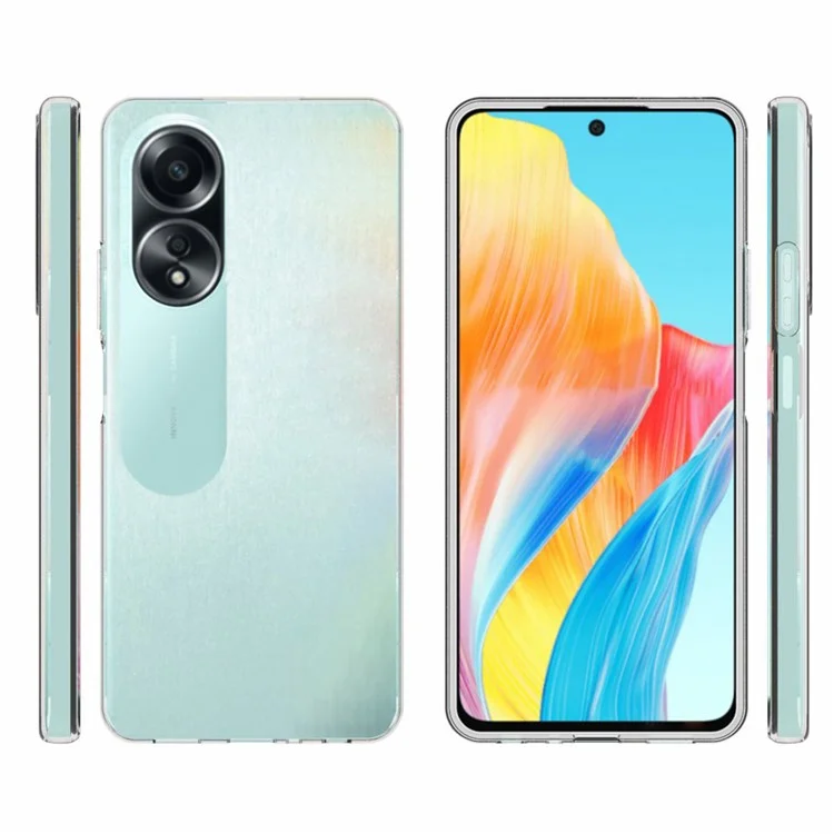 10 Stück / Packung Handyhülle für Oppo A58 4G Smartphone Hülle Innere Wasserfrei Soft TPU Klare Schale