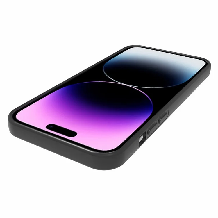 10Pcs  /  Pack for iPhone 15 Pro Max Dual-sided Matte Phone Cover TPU Smartphone Case - Black