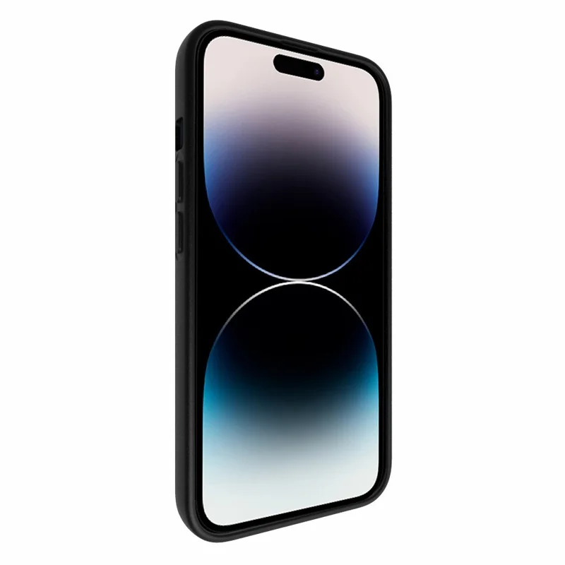 10Pcs  /  Pack for iPhone 15 Anti-Fingerprint Phone Shell Dual-sided Matte Cover TPU Phone Case - Black