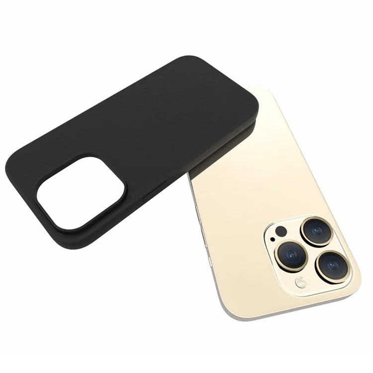 10Pcs  /  Pack for iPhone 15 Pro Cell Phone Cover Dual-sided Matte TPU Smartphone Case - Black
