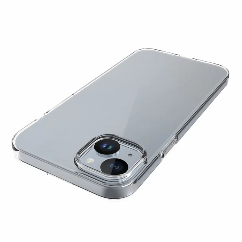 10 pezzi / confezione Custodia in TPU trasparente per iPhone 15 Plus, cover per telefono con texture senza filigrana interna