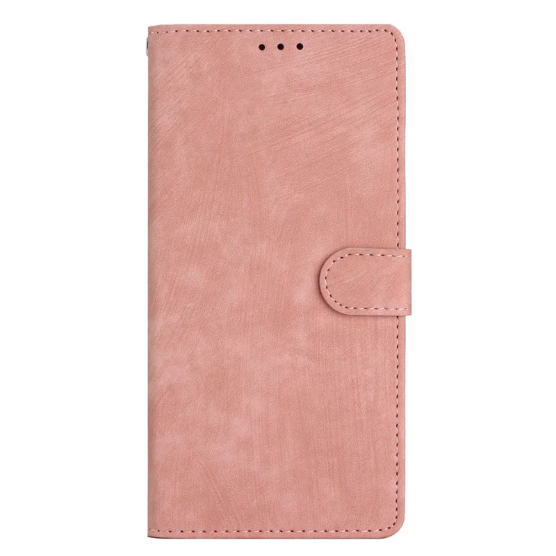 For Huawei Mate 60 Pro Case Skin-touch Leather Cover Solid Color Phone Shell - Rose Gold