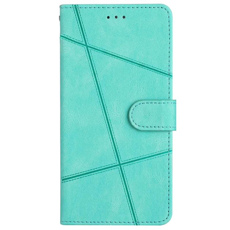 For Honor X6a 4G Phone Leather Case Stand Wallet Crazy Horse Texture Imprinted Lines Cover - Green