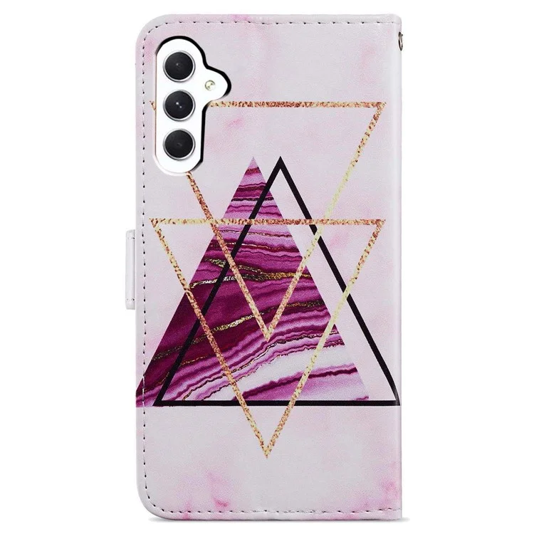 Für Samsung Galaxy A05s 4G Wallet Case PU Leder Muster Drucken Handyhülle - Dreifarbiger Marmor